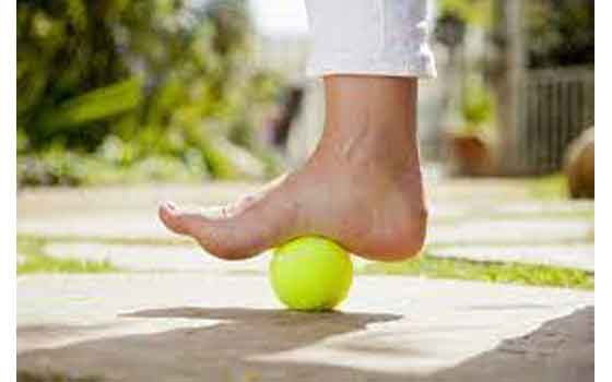 feet with ball